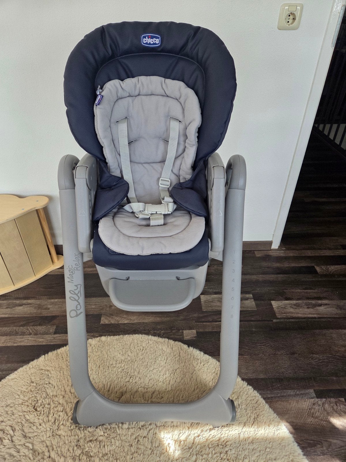 Chicco Polly Magic Relax kinderstoel, Kinderen en Baby's, Kinderstoelen, Ophalen, Gebruikt, Meegroeistoel, Gordel(s)