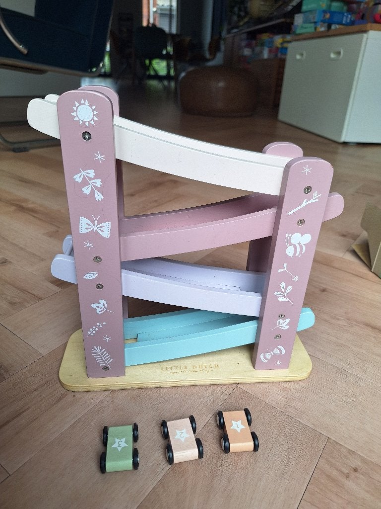 Little Dutch autobaan roze, Ophalen of Verzenden, Gebruikt