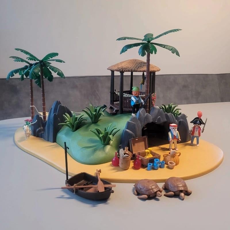 Playmobil schateiland (1991), Ophalen