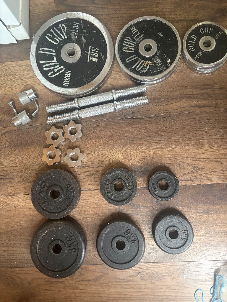 Sport halterstand,halters, fitnessbank, Ophalen, Gebruikt, Overige