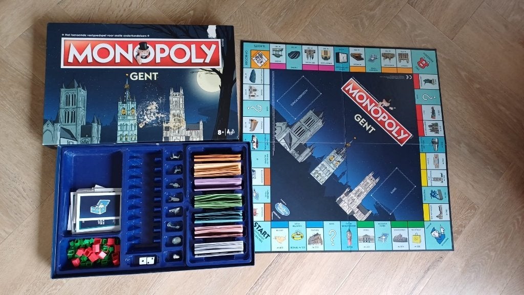 bordspel nieuw Monopoly Gent Monopolie Belgie, Hobby en Vrije tijd, Een of twee spelers, Ophalen of Verzenden, Nieuw, Monopoly