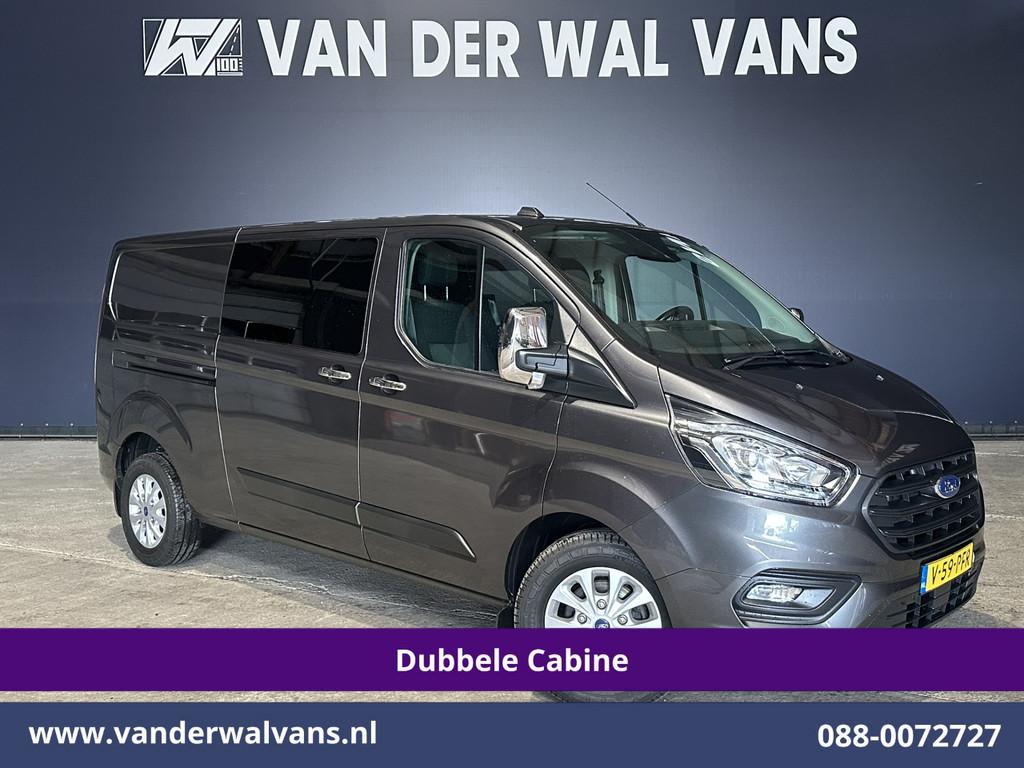 Ford Transit Custom 2.0 TDCI 170pk L2H1 Dubbele Cabine Euro6, Stof, Gebruikt, 4 cilinders, 2800 kg