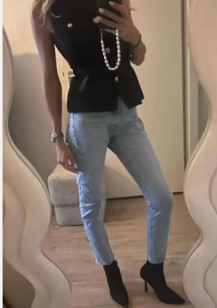 Levi's 501 Premium Skinny in Tango light 24 (25) L 28 ZGAN, Overige jeansmaten, Nieuw, Levi's, Verzenden