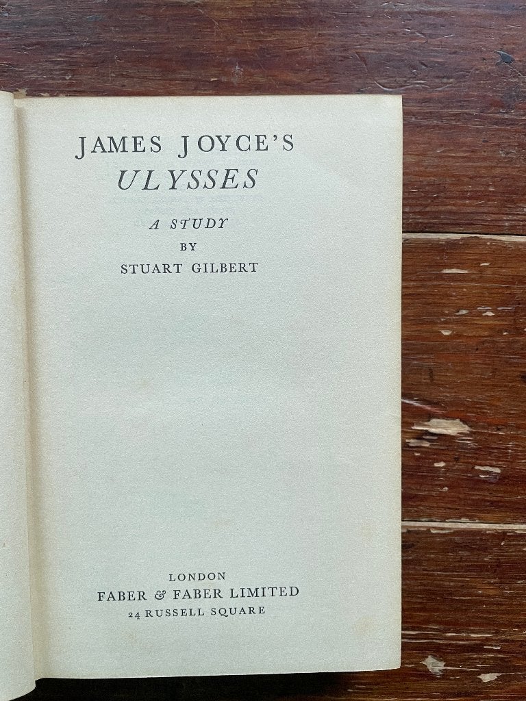 James Joyce's Ulysses A Study by Stuart Gilbert 1932, Boeken, Gelezen, Non-fictie, Stuart Gilbert & James Joyce, Ophalen of Verzenden