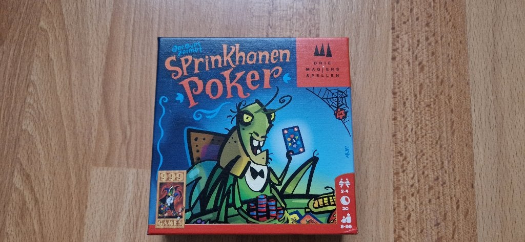 Sprinkhanen poker, Een of twee spelers, Ophalen of Verzenden, Nieuw, 999 Games