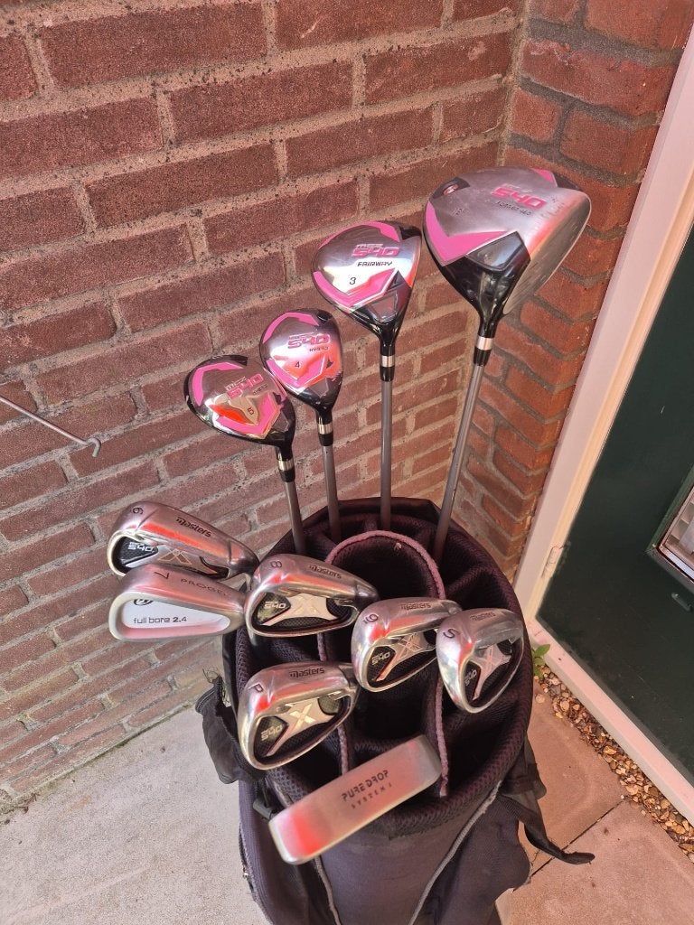 Dames Golfset Masters met cartbag compleet €235,-, Ophalen of Verzenden, Zo goed als nieuw, Set