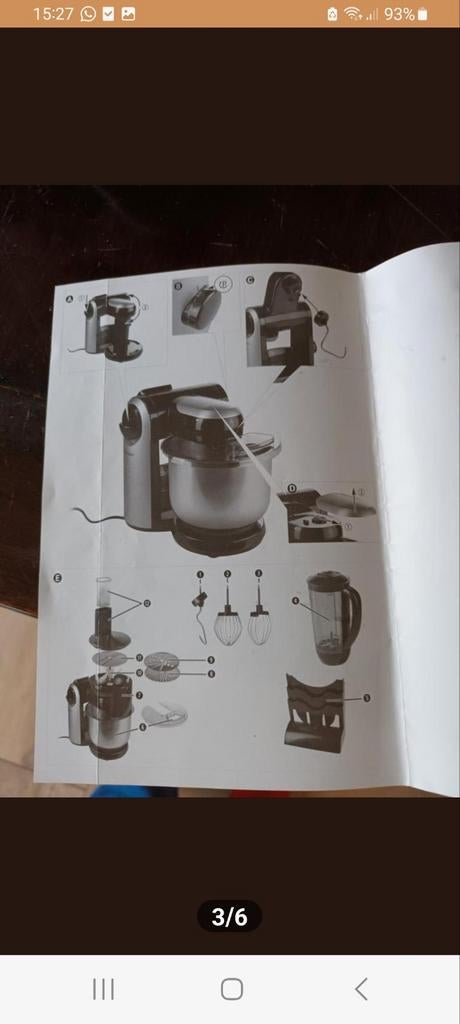 SilverCrest SKM 550 EDS A1 Keukenmachine met accessoires, 2 tot 3 liter, Ophalen of Verzenden, Gebruikt, 3 snelheden of meer