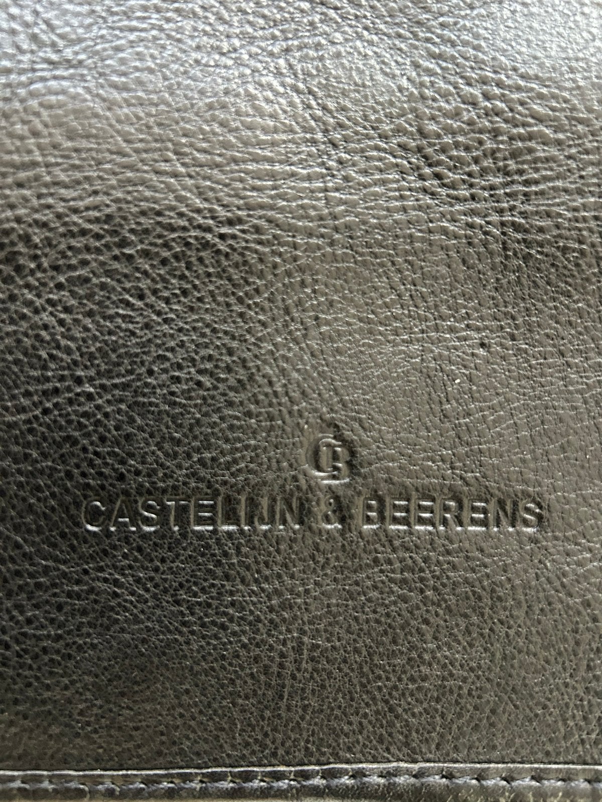 Castelijn & Beerens Leren Schouder Laptoptas Zwart, Ophalen of Verzenden, Zo goed als nieuw