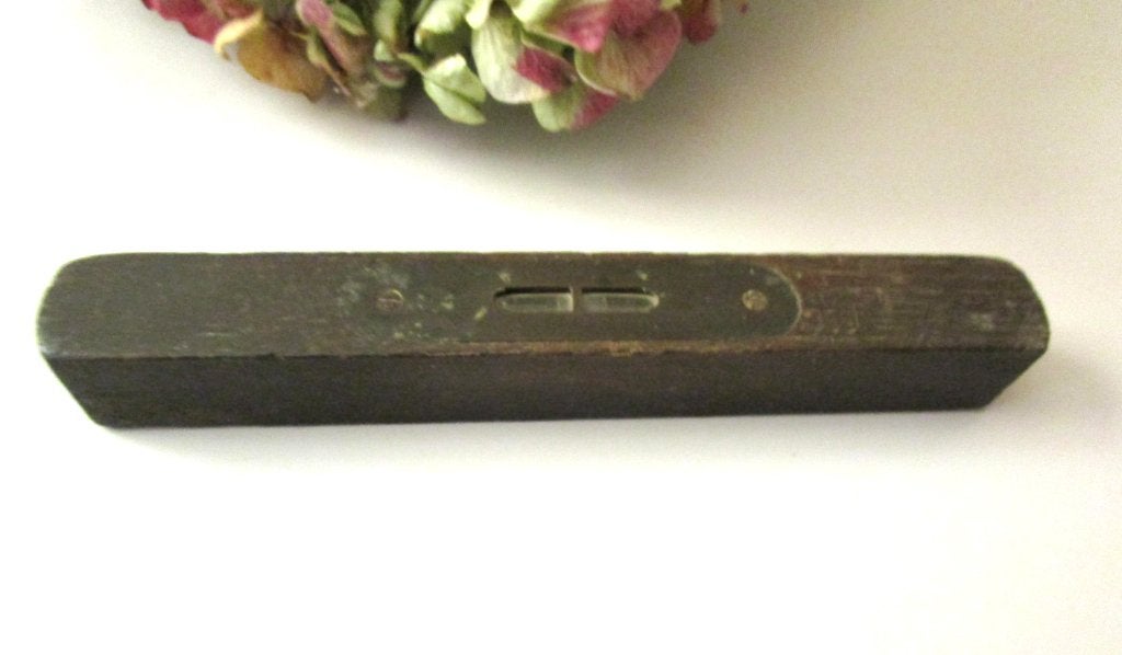 Antieke houten waterpas - Vintage gereedschap, Antiek en Kunst, Ophalen of Verzenden