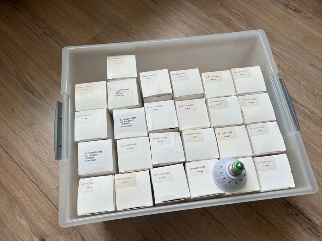 50x Groeilampen voor planten (E27, E14, GU10) - Nieuw, Ophalen, Zo goed als nieuw