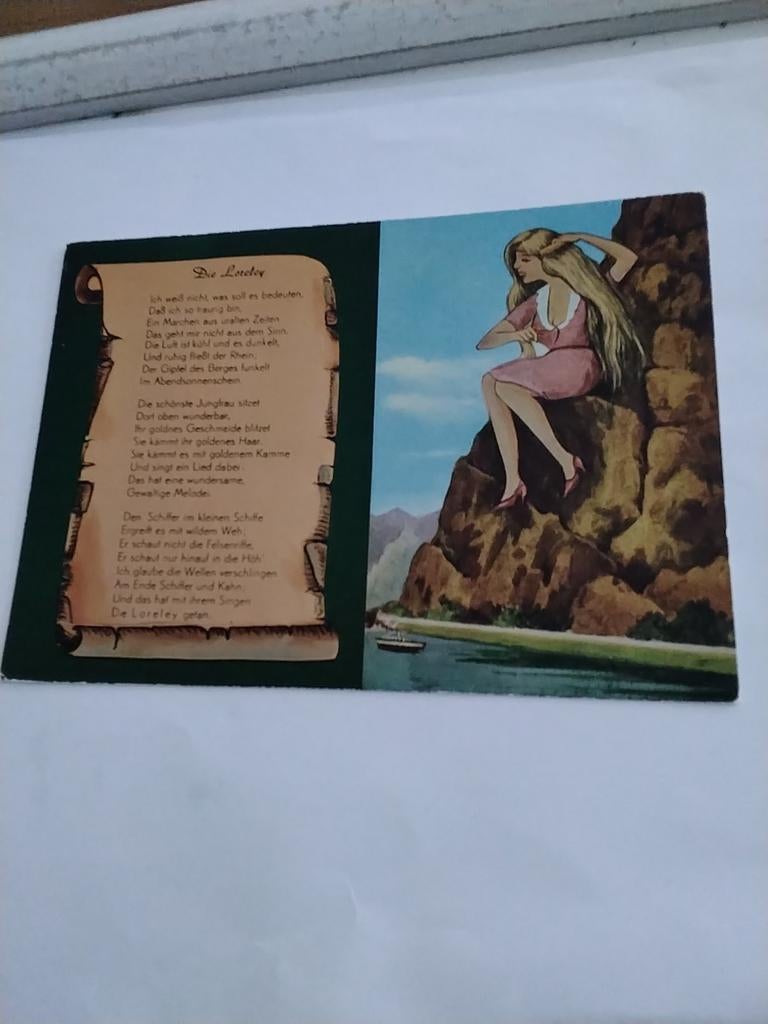 DE LORELEY. GEDICHT HEINRICH HEINE 1824, Ophalen of Verzenden