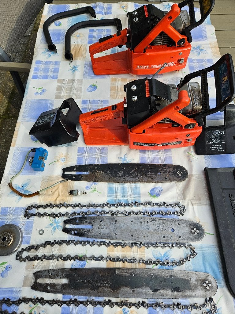 2x Sachs Dolmar 100 kettingzaag  Compleet/Onderdelen/Opknap, Tuin en Terras, Ophalen, Gebruikt, Overige soorten, Dolmar