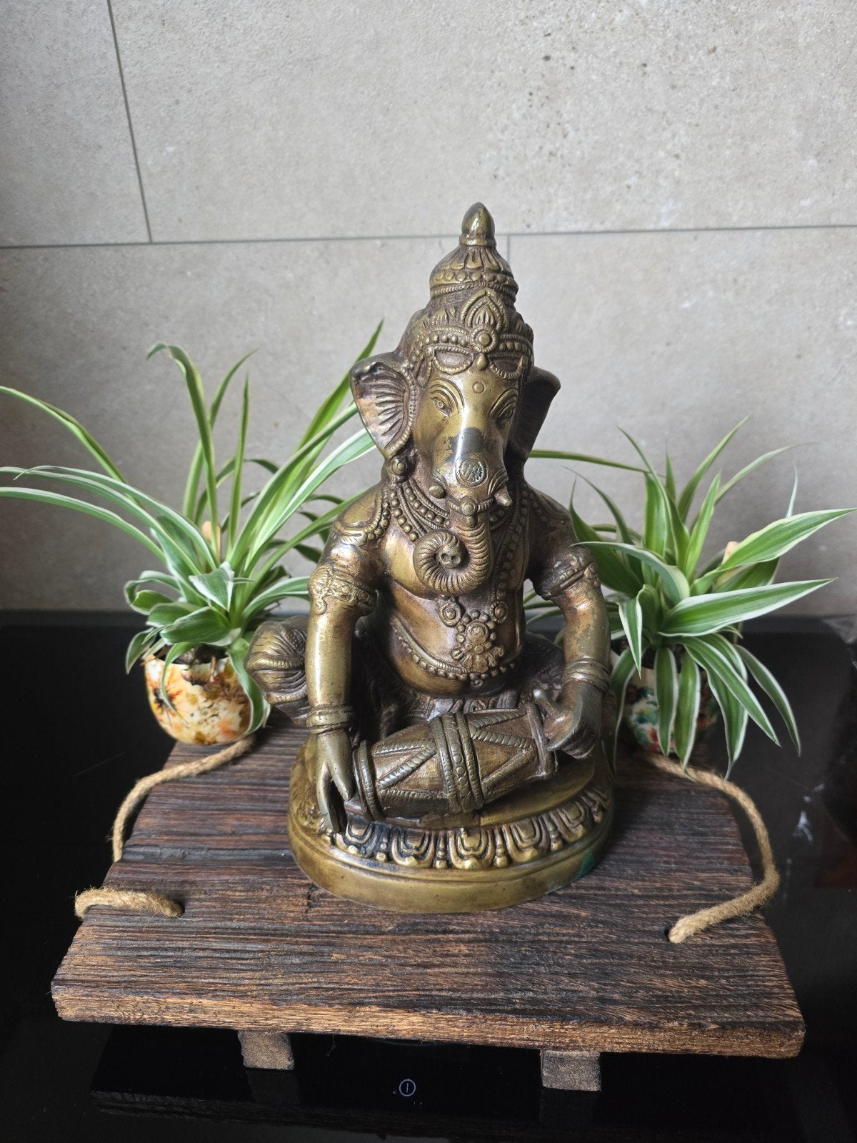 bronzen Ganesha., Ophalen of Verzenden