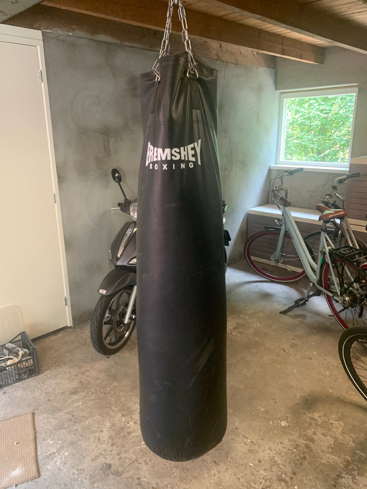 Bokszak en bokshandschoenen set - Everlast & Bremshey, Ophalen, Gebruikt, Bokszak