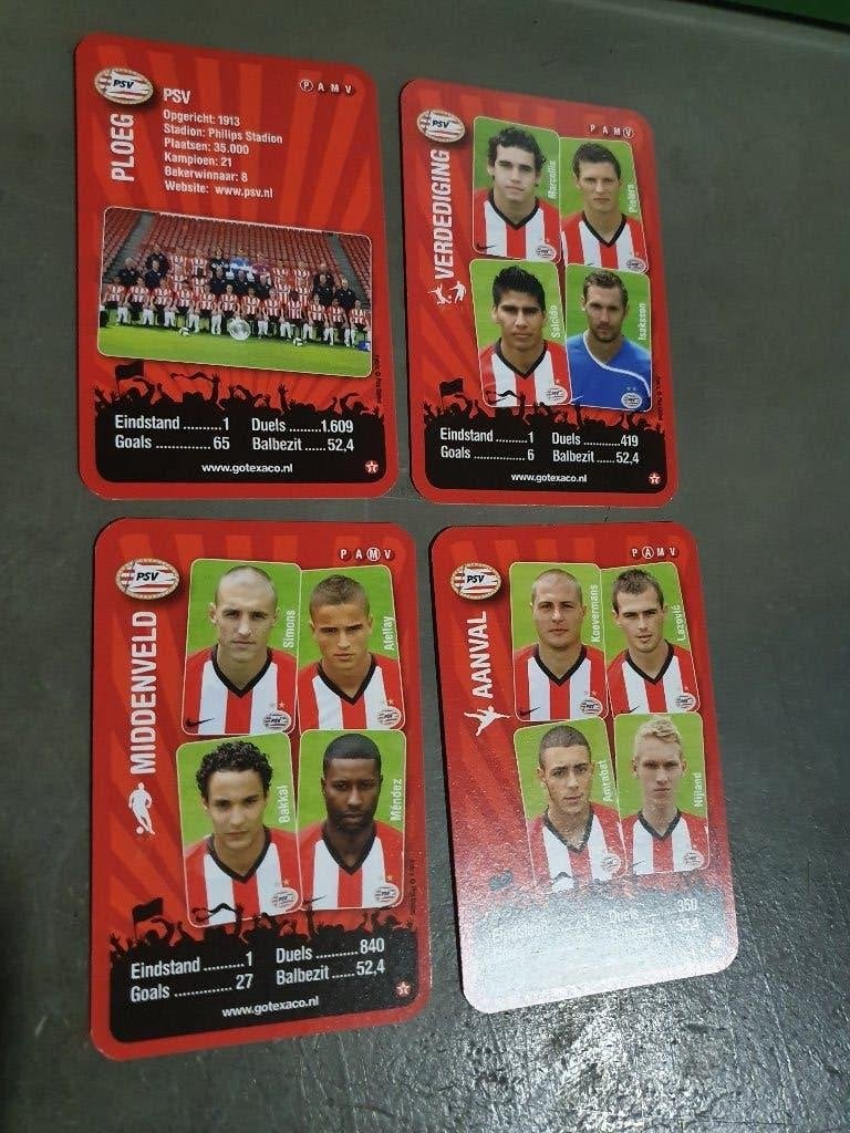 4 voetbal plaatjes PSV 2008-2009, Verzamelen, Ophalen, Zo goed als nieuw, PSV, Poster, Plaatje of Sticker