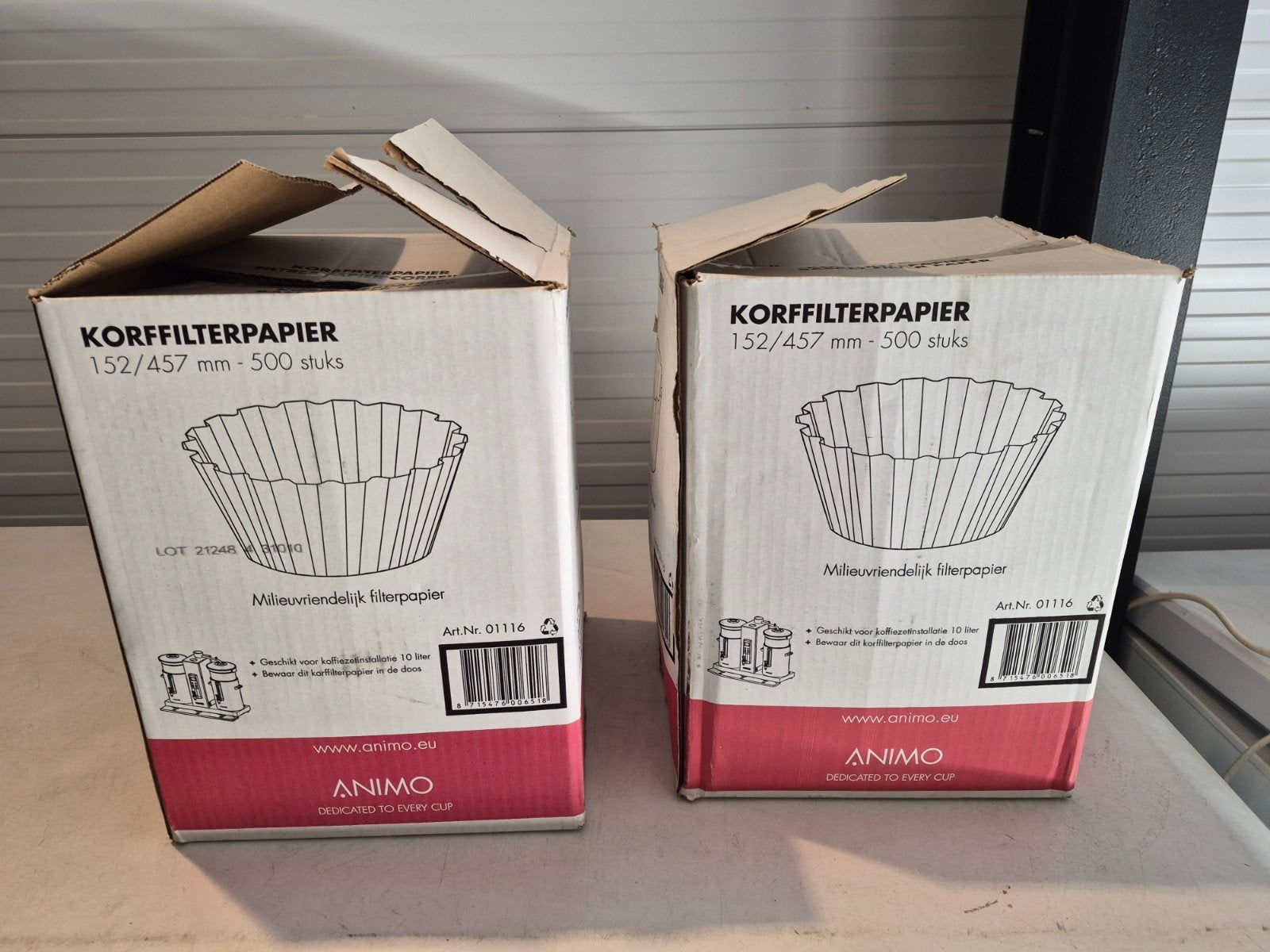 Te koop 2 dozen Koffie Filters van Animo 152/457mm, Ophalen, Nieuw, Overige typen