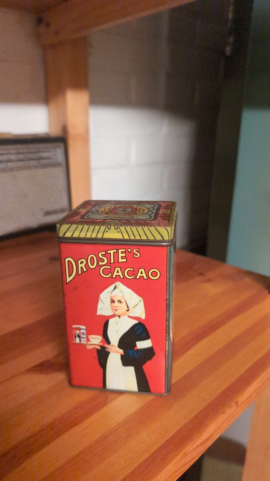 Vintage Droste Cacao Blik - Zeldzaam Verzamelobject, Ophalen of Verzenden