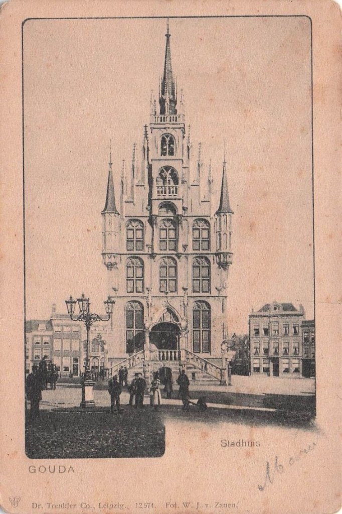 702-432-053 Gouda Stadhuis, Verzenden, Voor 1920, Zuid-Holland