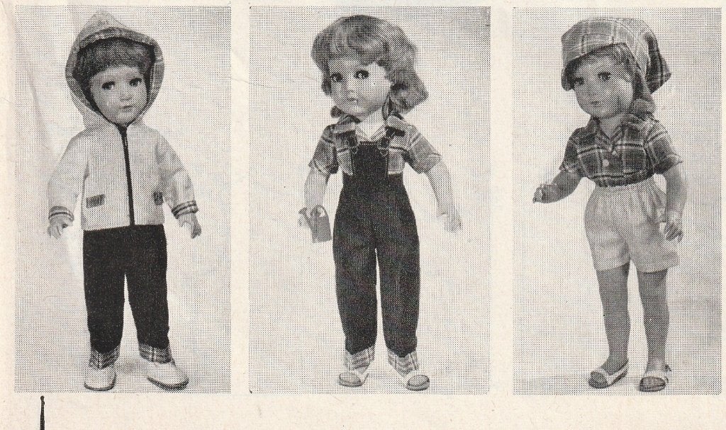 Vintage knipsel 1956 Pop poppenkleertjes patronen, Verzenden, Overige typen