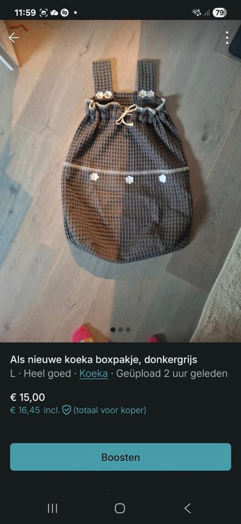 Koeka boxzak als nieuw, Ophalen of Verzenden