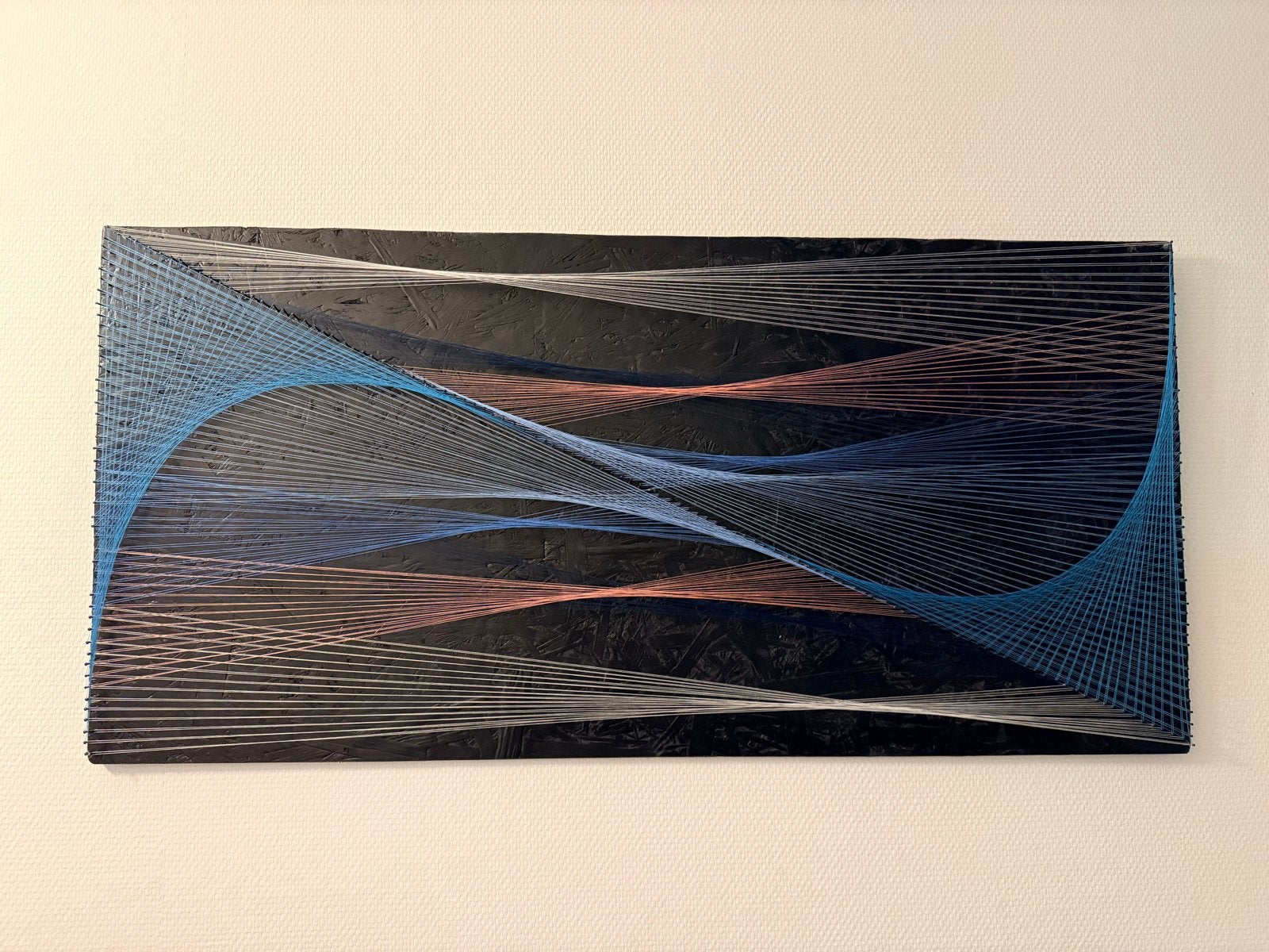Abstract String Art Wanddecoratie met Geometrische Curven, Ophalen