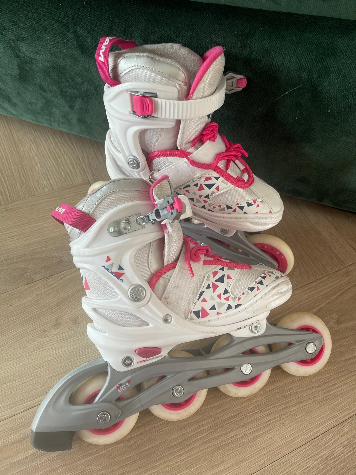Nijdam skeelers / rolschaatsen voor kinderen, maat 29-32, Kinderen en Baby's, Speelgoed | Buiten | Rolschaatsen, Ophalen, Verstelbaar