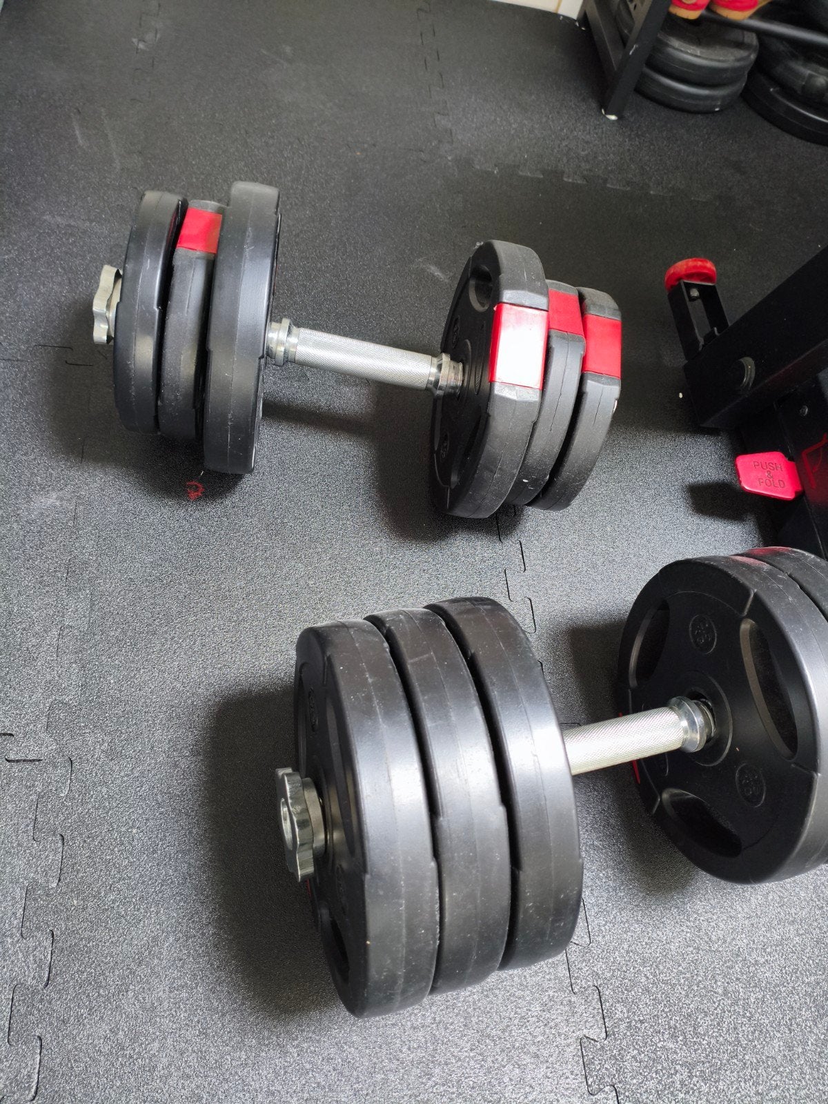 Verstelbare Dumbbells - Krachttraining, Ophalen, Gebruikt, Armen, Dumbbell
