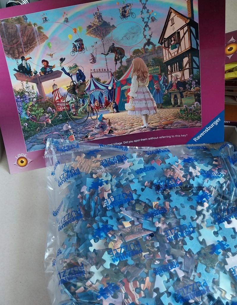 5 puzzels Enchanted Maastricht Rembrandt Reinoir 1000, Hobby en Vrije tijd, Denksport en Puzzels, Ophalen of Verzenden, 500 t/m 1500 stukjes