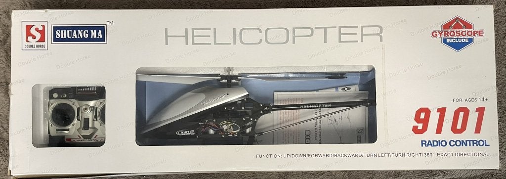Shuang Ma 9101 RC Helikopter met Gyroscoop, Elektro, RTF (Ready to Fly), Helikopter, Ophalen of Verzenden