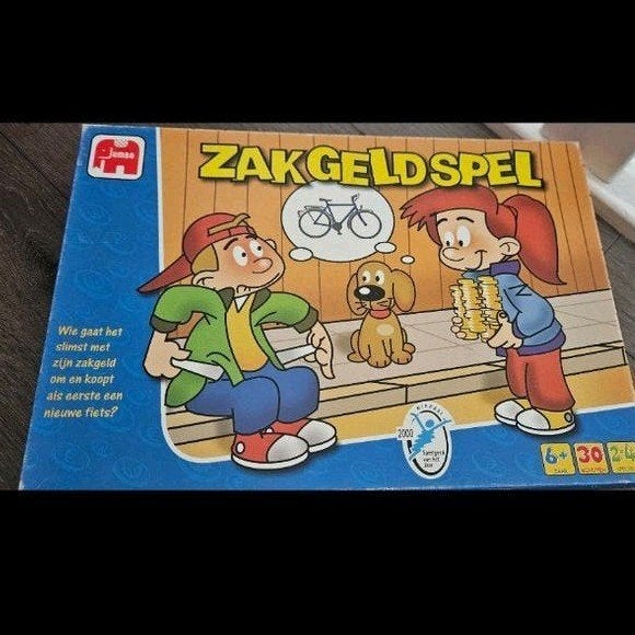spel zakgeldspel, Hobby en Vrije tijd, Ophalen of Verzenden, Gebruikt