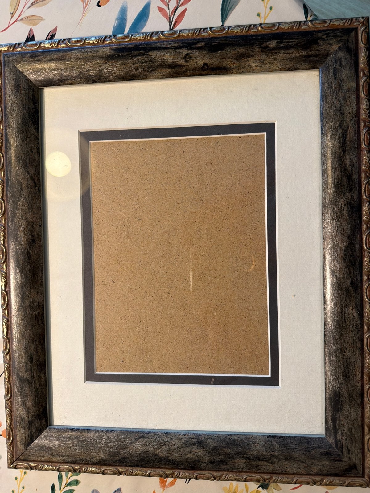 Decoratieve fotolijst met passe-partout, Huis en Inrichting, Ophalen, Gebruikt, Fotolijst, Meerkleurig