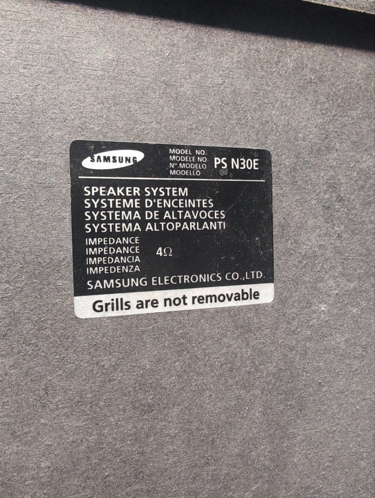 Samsung PS-N30E Vintage Passieve Boekenplank Speakers, Overige merken, Gebruikt, Ophalen of Verzenden, Basreflex