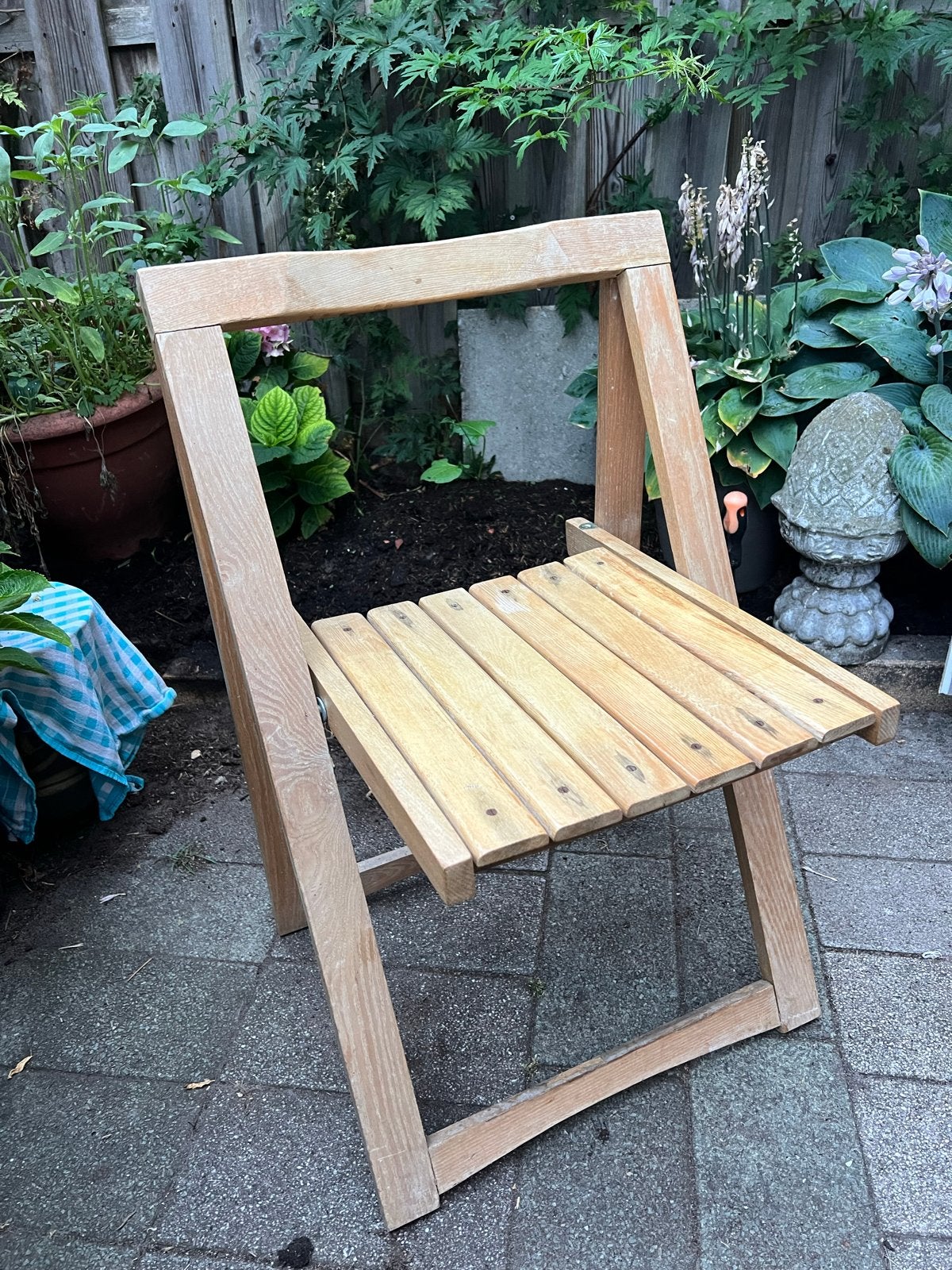Aldo Jacober Klapstoel - Houten Tuinstoel, Huis en Inrichting, Stoelen, Gebruikt, Overige kleuren, Ophalen of Verzenden, Eén