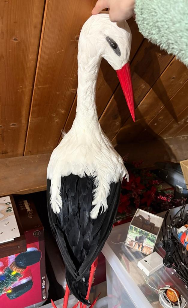 Kraamdecoratie ooievaar, Ophalen of Verzenden, Zo goed als nieuw
