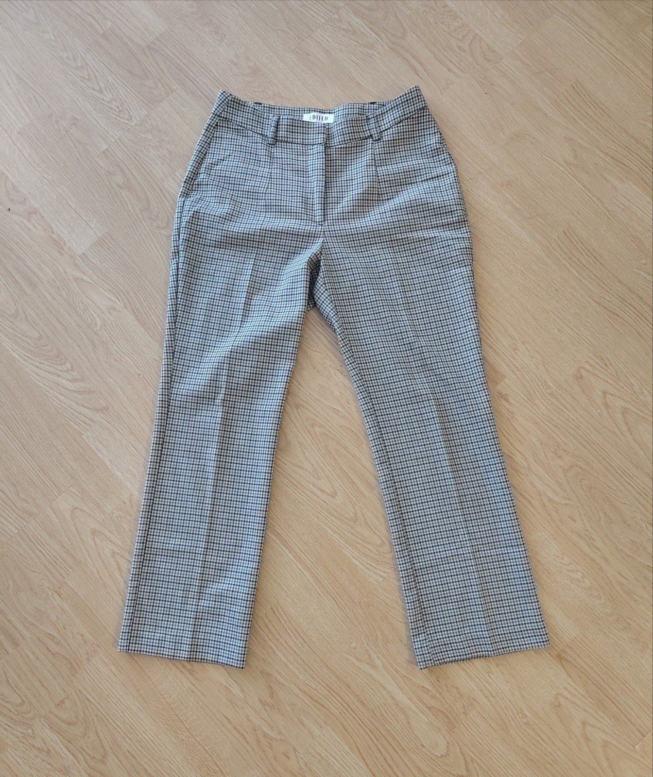 Stijlvolle Checkered Pantalon - Edited, Verzenden, Zo goed als nieuw, Bruin, Lang