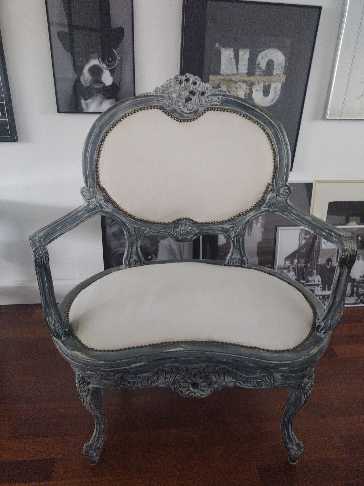 Vintage bankje/ loveseat, Ophalen