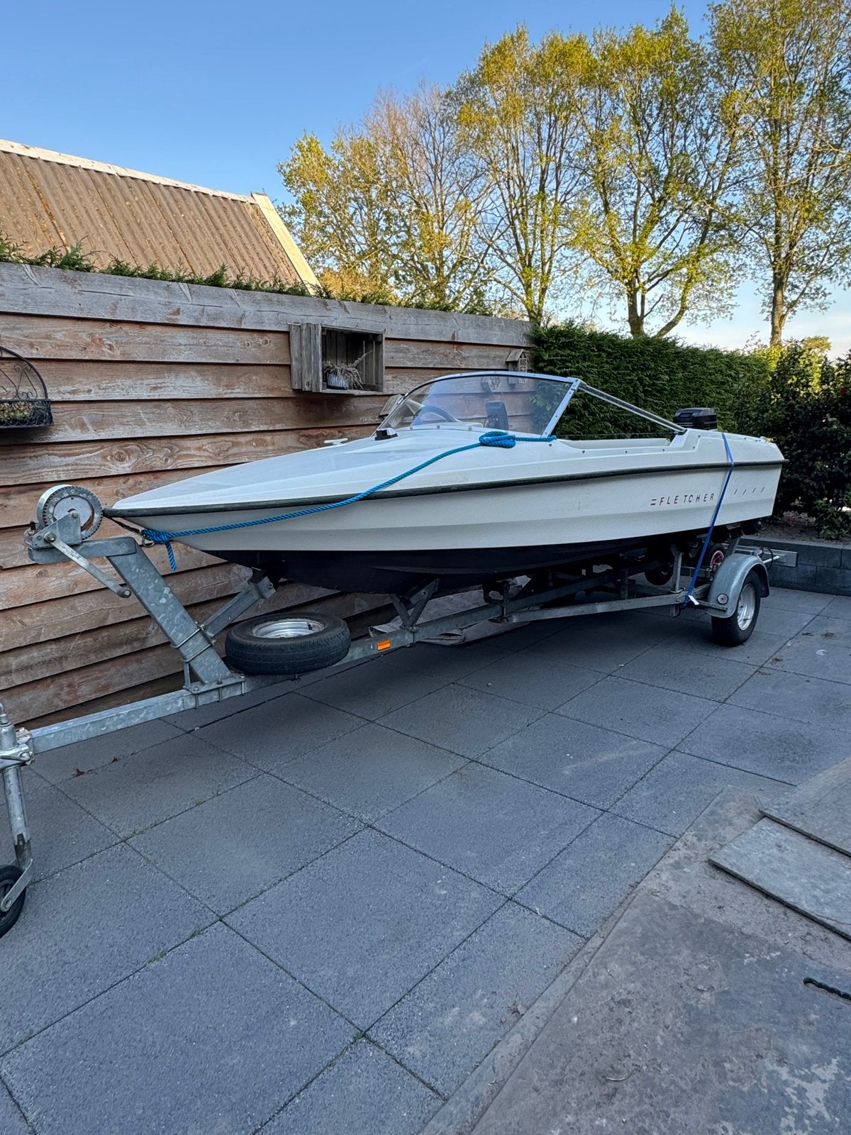 Fletcher speedboot met Mercury buitenboordmotor, Watersport en Boten, Ophalen of Verzenden, Gebruikt
