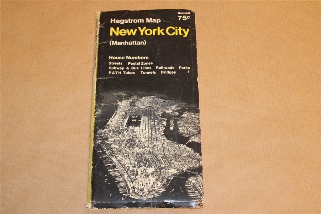 Hagstrom Map New York City - Circa 1965, Ophalen of Verzenden, Gelezen, 1800 tot 2000, Landkaart