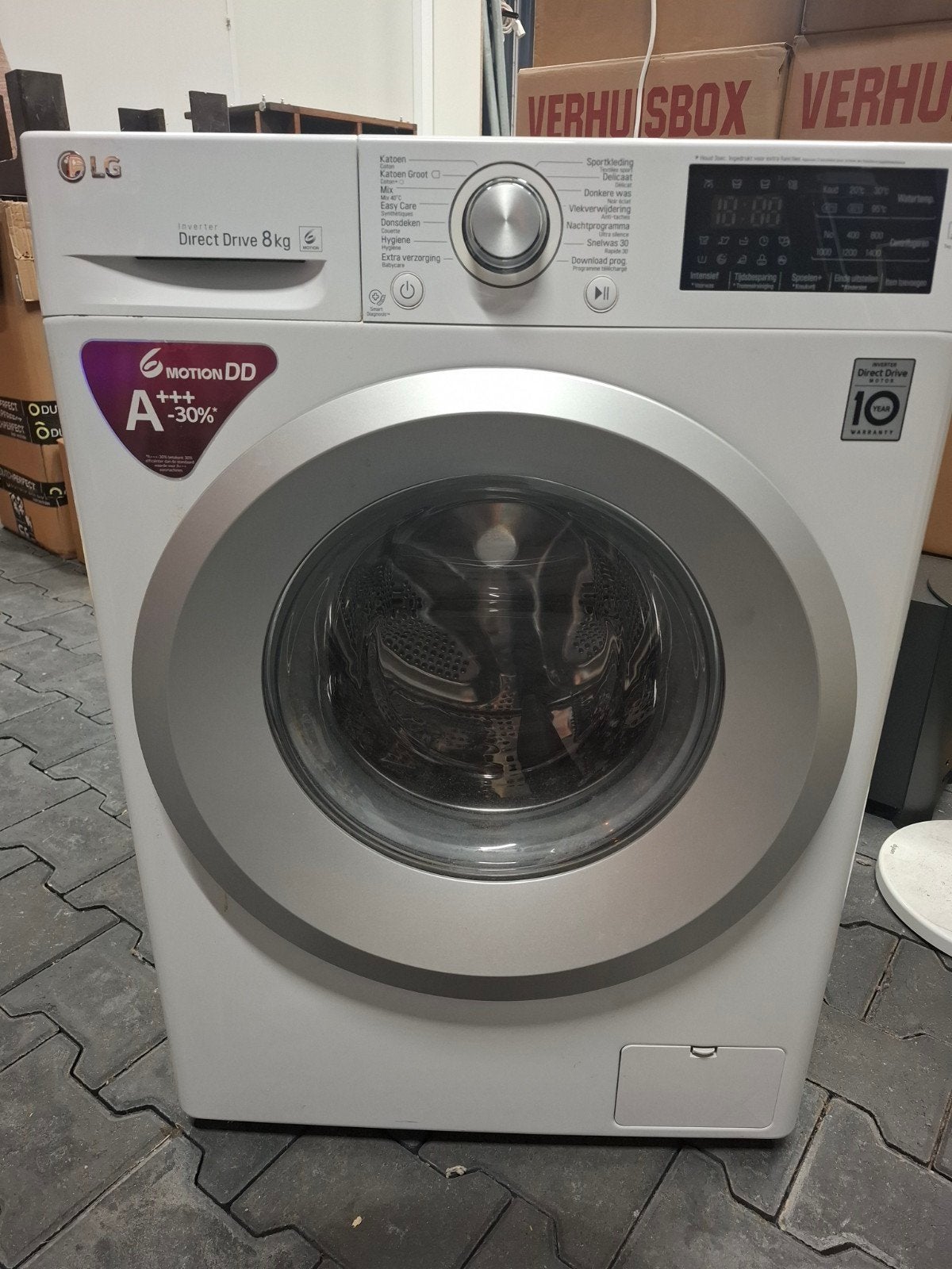 LG Direct Drive 8kg wasmachine A+++ -30%, Witgoed en Apparatuur, Wasmachines, Ophalen, 1200 tot 1600 toeren, Gebruikt, 8 tot 10 kg