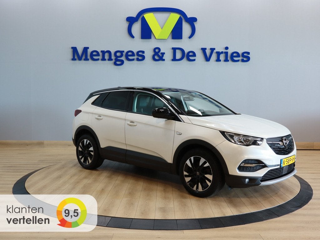 Opel Grandland X 1.2 Turbo Elegance Airco ECC | Panorama | P, Auto's, Opel, 12 maanden, Gebruikt, 1199 cc, Leder en Stof