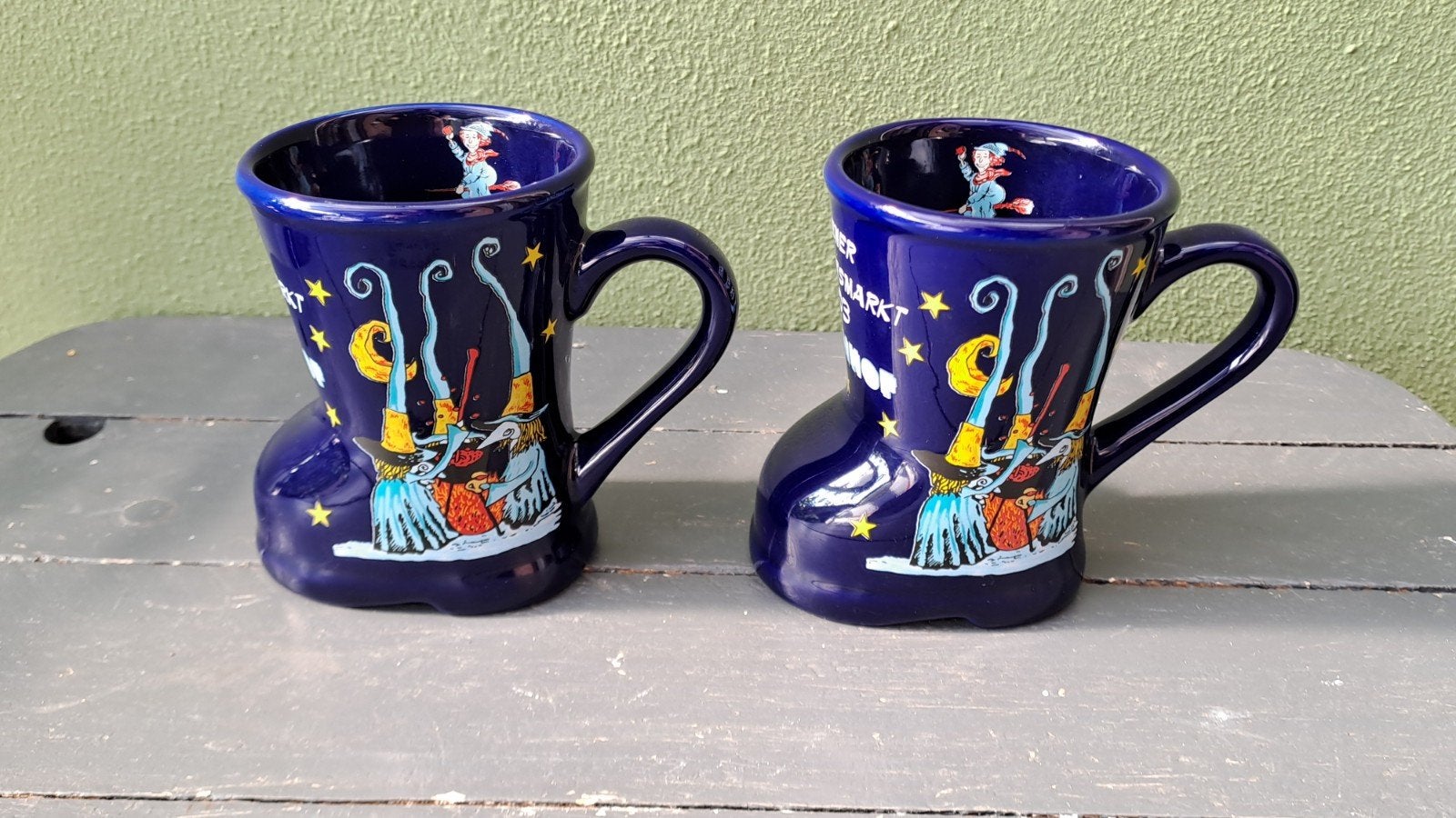 Glühweinmokken Aken Kerstmarkt 2003 - Heksenhof (2 stuks), Onbekend, Ophalen of Verzenden, Zo goed als nieuw, Onbekend