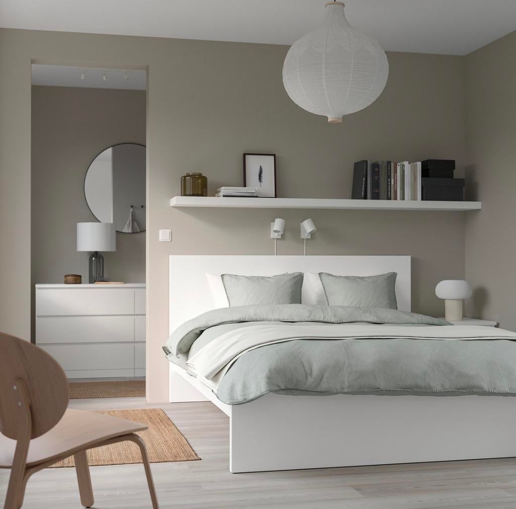 Bed (inclusief bodem en matras), Ophalen, Zo goed als nieuw, Tweepersoons