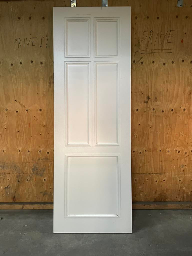 Hardhouten paneeldeur, Doe-het-zelf en Verbouw, Deuren en Horren, Ophalen of Verzenden, Zo goed als nieuw, Binnendeur, 200 tot 215 cm
