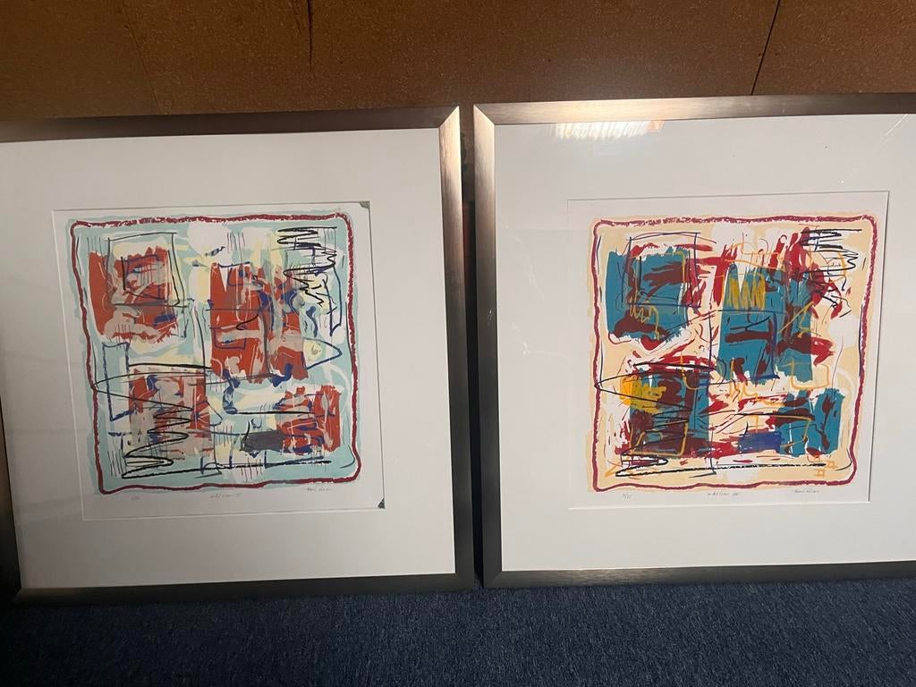 Frans polman, kunstenaar, twee x zeefdruk gelimiteerd, Antiek en Kunst, Kunst | Litho's en Zeefdrukken, Ophalen