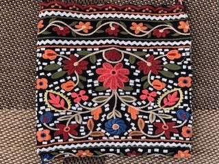 Geborduurde schoudertas zwart rood wit, Ophalen of Verzenden, Nieuw, Rood, Overige merken
