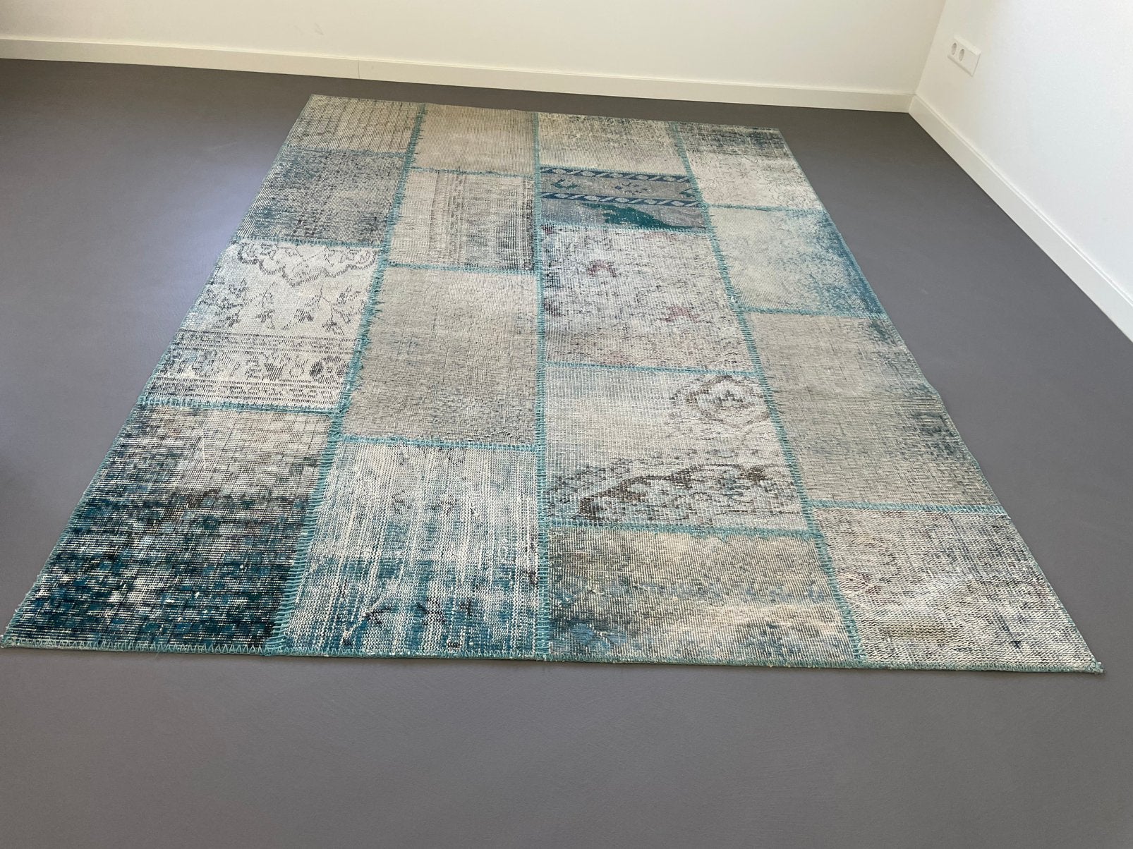 Vloerkleed/tapijt IKEA SILKEBORG, Huis en Inrichting, Ophalen, Gebruikt, Blauw, 150 tot 200 cm