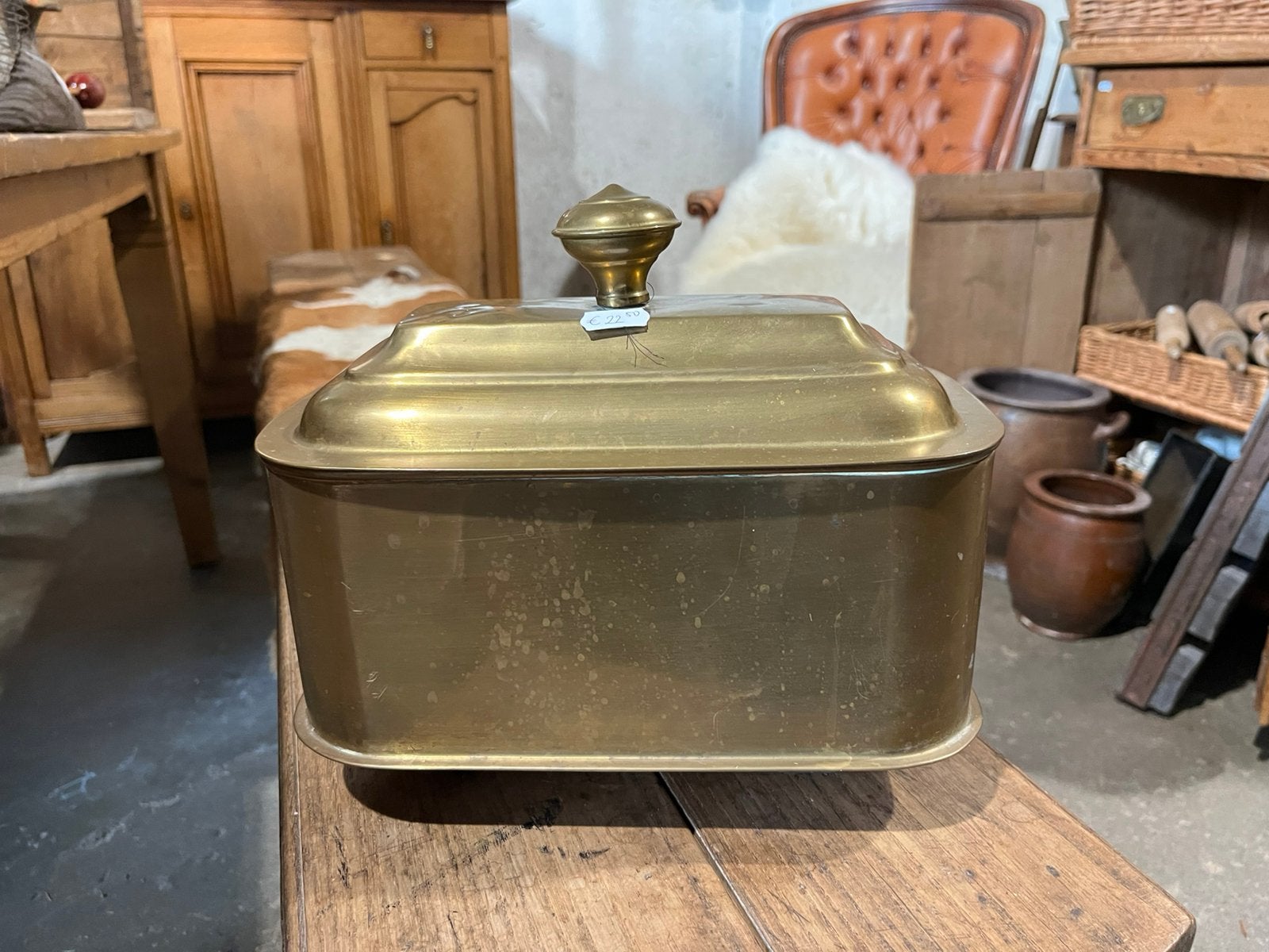Antieke messing warmhoudbak/kachel rechaud, Ophalen