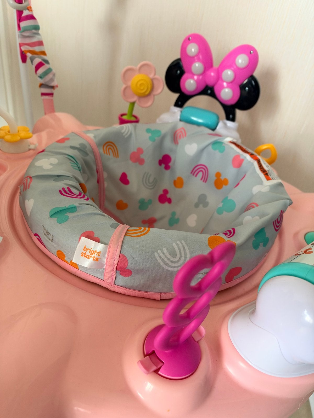 Bright Starts Minnie Mouse Jumper met geluid en licht, Ophalen, Zo goed als nieuw, Overige typen, Met licht