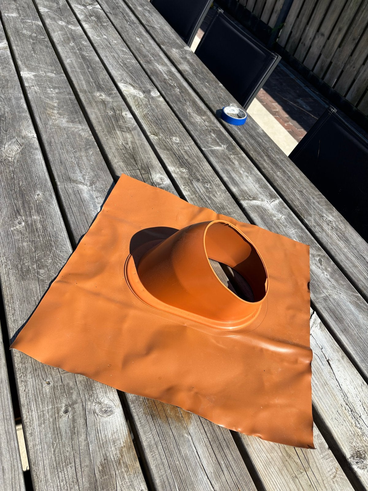 Dakdoorvoer loodslab bruin / oranje, Kunststof, Zwart, Overige typen, Nieuw