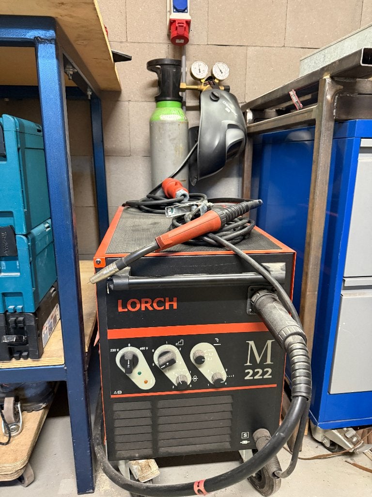 Lorch m222 Lasapparaat 230V/400V met lastafel, Doe-het-zelf en Verbouw, Ophalen, Gebruikt, 150 tot 250 ampère, Co2
